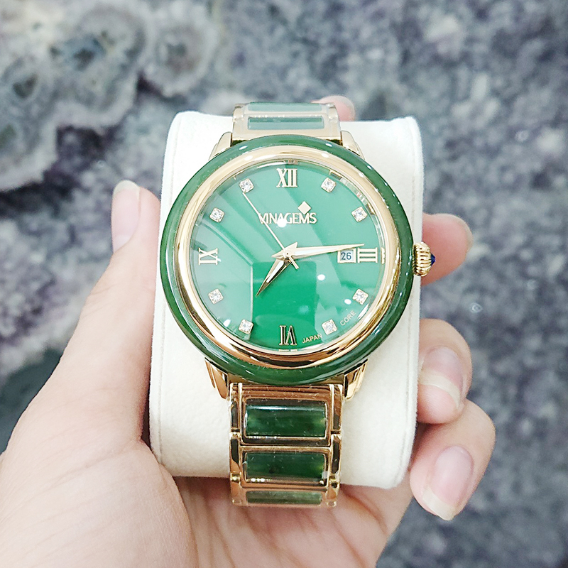 Đồng hồ ngọc bích size nam (Automatic)