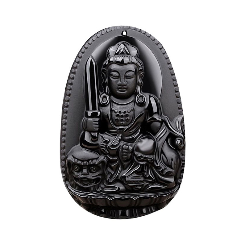 Văn thù bồ tát obsidian (tuổi mão)