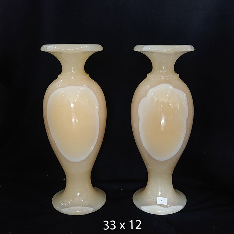 Đôi lục bình onyx vàng
