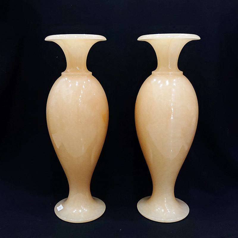 Đôi lục bình onyx vàng