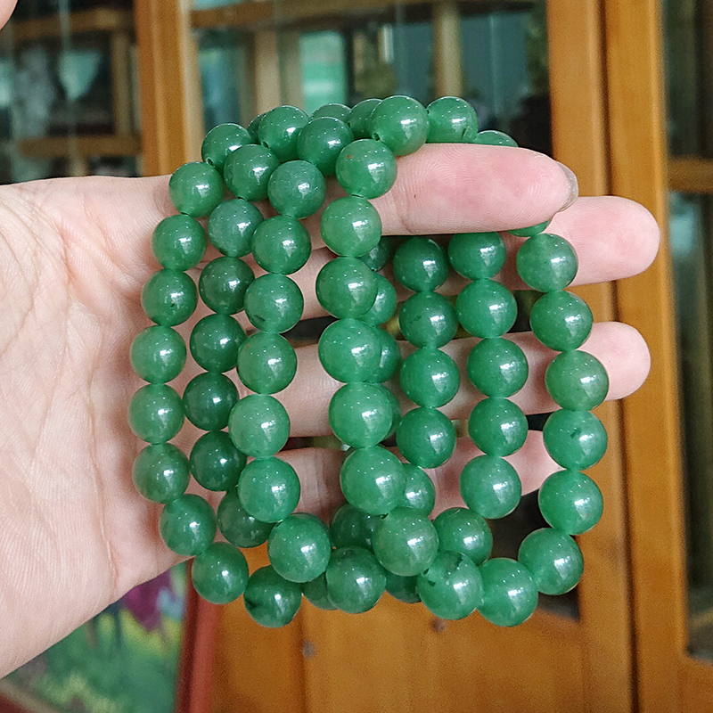 Vòng tay thạch anh xanh 10mm