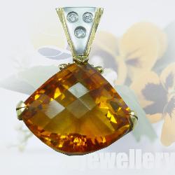 Mặt dây citrin